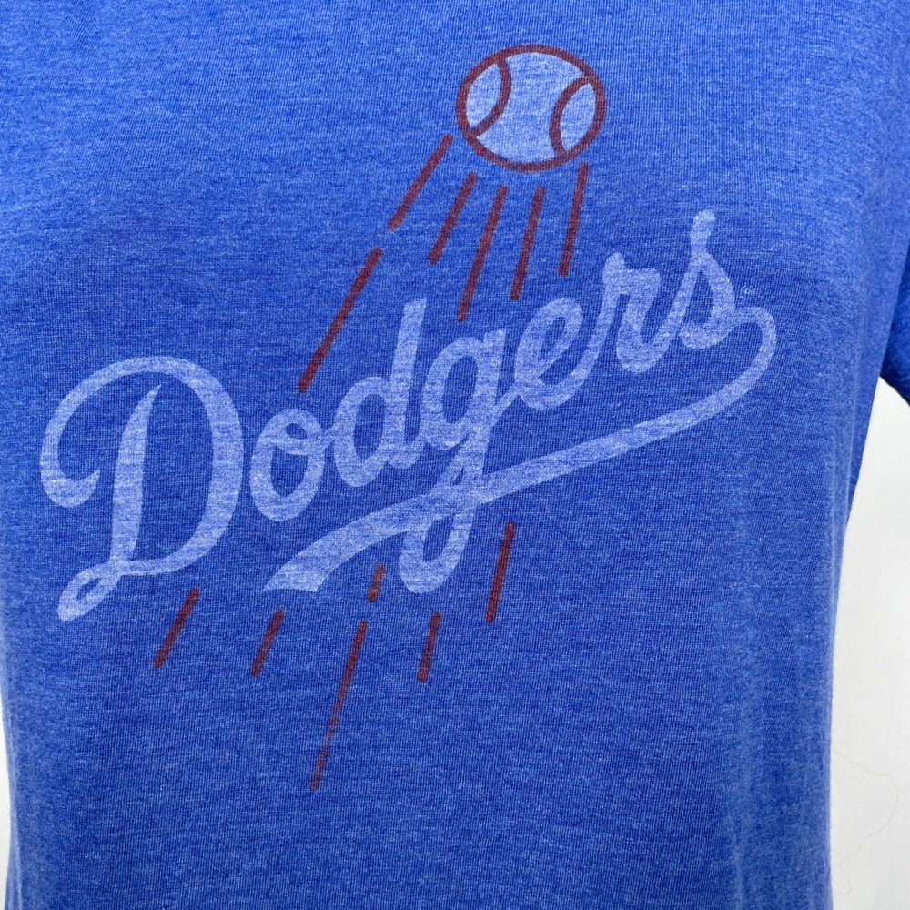 Los Angeles Dodgers MLB Nike Heathered Royal Blue T-Shirt Women's MEDIUM - Picture 2 of 10